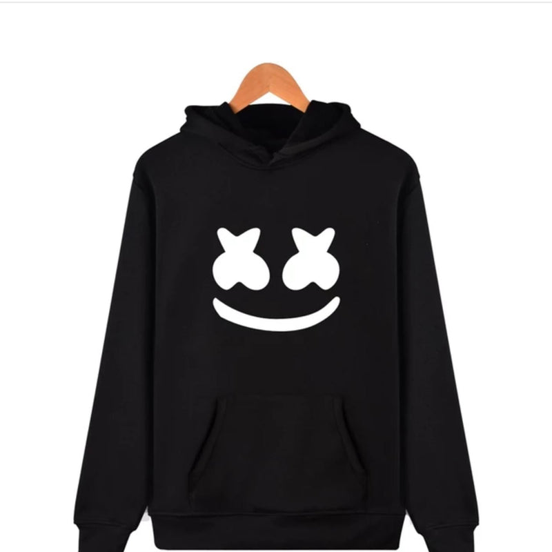 Marhsmallow Printed Pullover Hoodie For Women