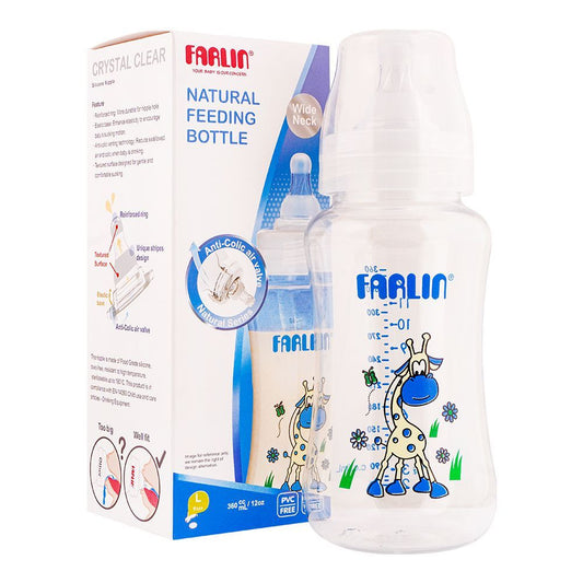 Farlin Wide Neck Natural Feeding Bottle, 360ml, NF-806 - Front View