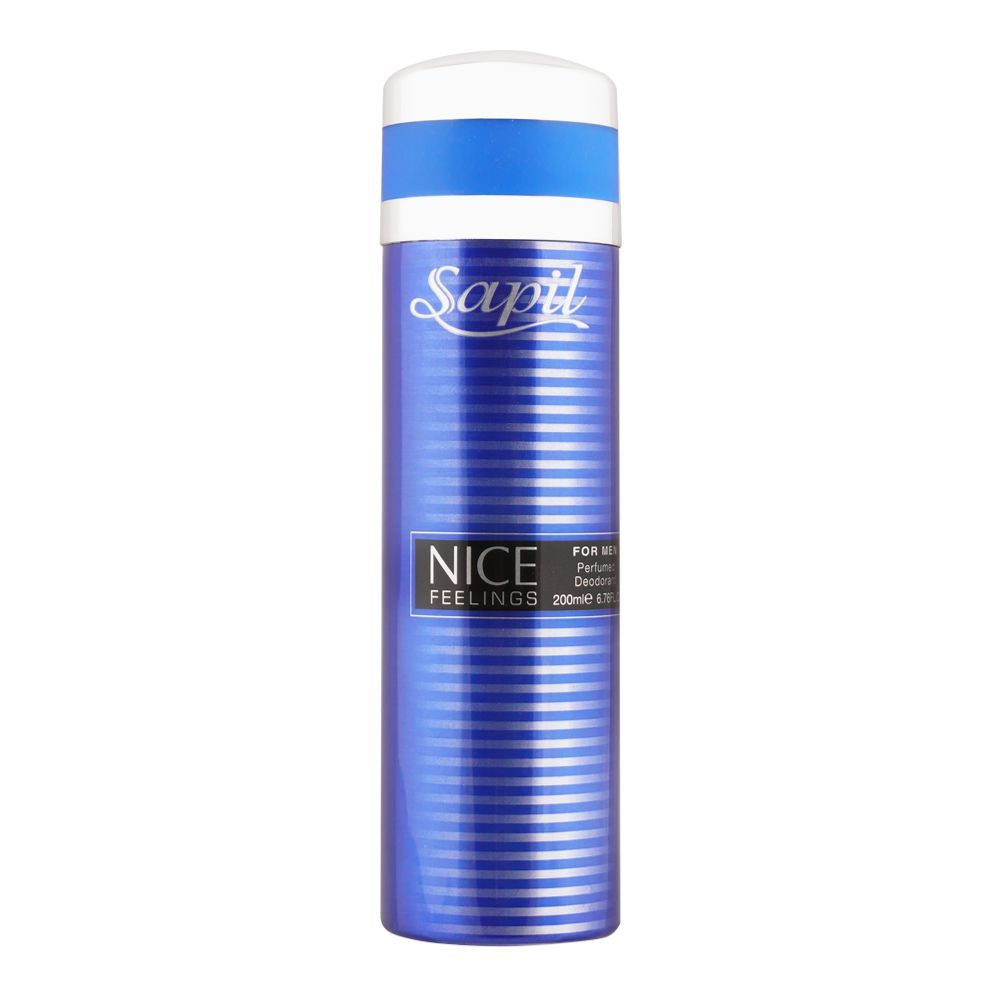 Sapil Nice Feeling For Men Perfumed Deodorant Spray, 200ml - Front View