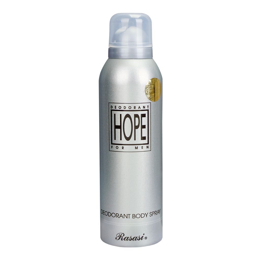 Rasasi Hope Man Deodorant Spray, For Men, 200ml - Front View