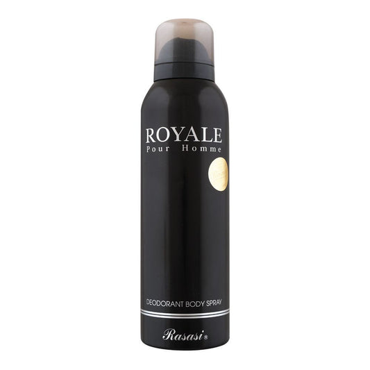 Rasasi Royale Pour Homme Deodorant Spray, For Men, 200ml - Front View