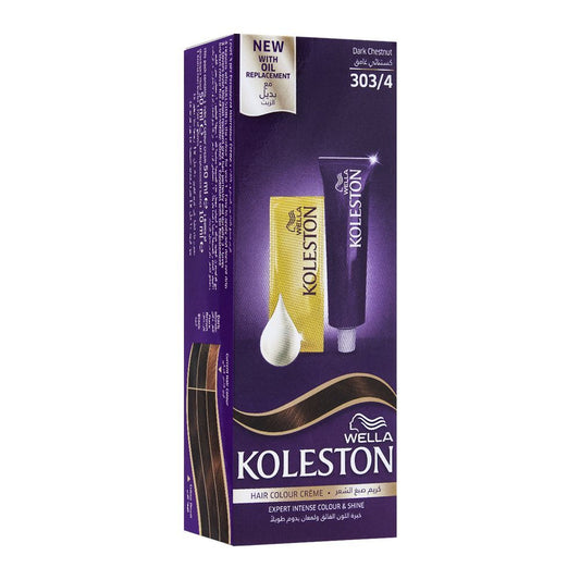 Wella Koleston Hair Color Creme, 303/4, Dark Chestnut -  Front View