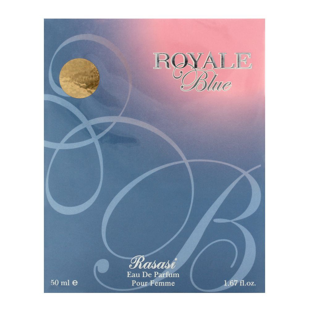 Rasasi Royale Blue Pour Femme EDP 50ml - Front View