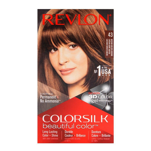 Revlon Colorsilk Medium Golden Brown Hair Color 43 -  Front View