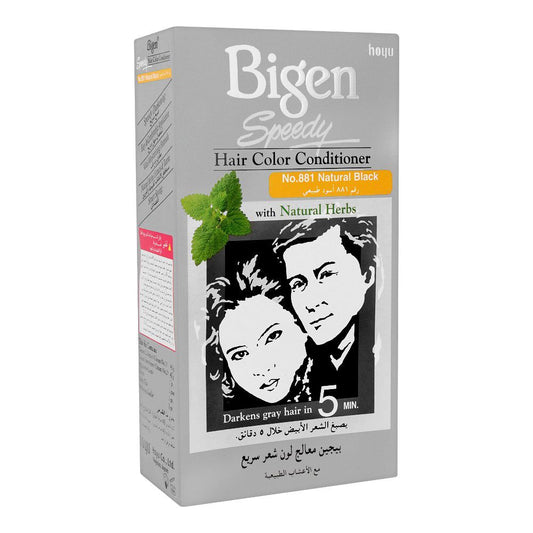 Bigen Speedy Hair Color Conditioner, Natural Black 881 -  Front View