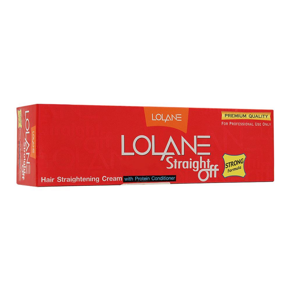 Lolane Straight Off Hair Straightening Cream, Strong Formula, Large - Front View