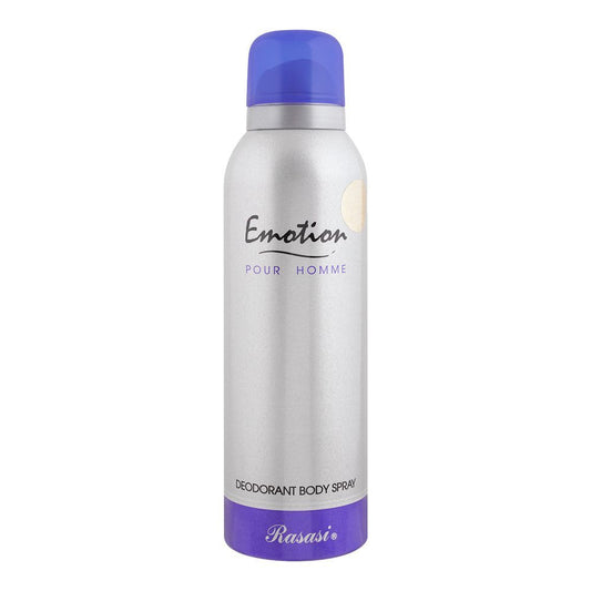 Rasasi Emotion Deodorant Body Spray For Men, 200ml - Front View