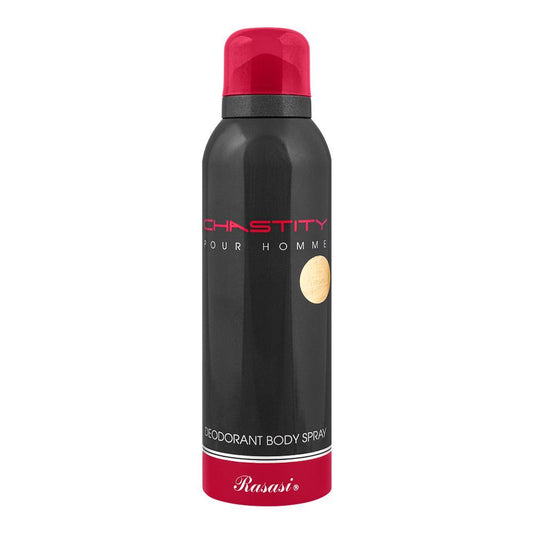 Rasasi Chastity Deodorant Spray, For Men, 200ml - Front View