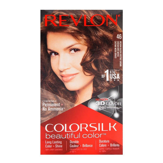 Revlon Colorsilk Medium Golden Chestnut Brown Hair Color 46 -  Front View