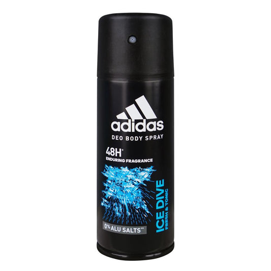 Adidas Ice Dive Deodorant Body Spray, For Men, 150ml - Front View