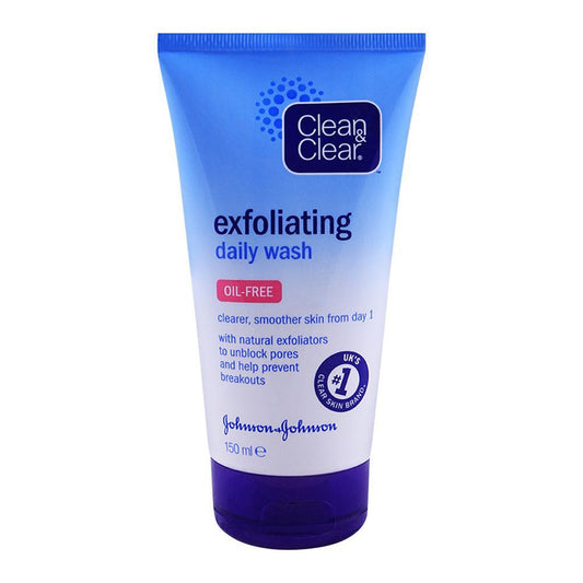 Clean & Clear Exfoliating Daily Wash, Oil Free, 150ml -  Front View