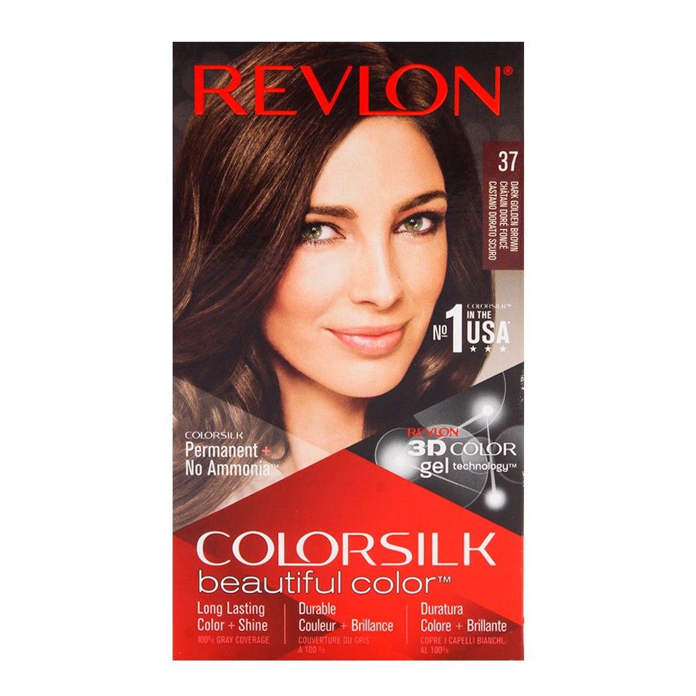 Revlon Colorsilk Dark Golden Brown Hair Color 37 -  Front View