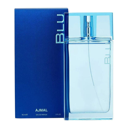 Ajmal Blu Eau De Parfum, For Men, 90ml - Front View