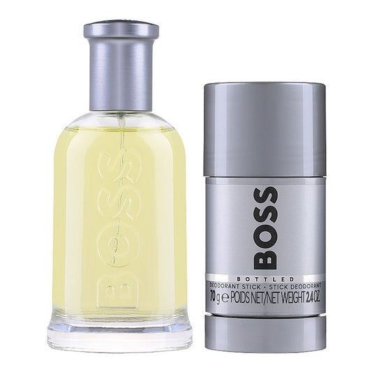 Hugo Boss Bottled Gift Set, For Men, Eau de Toilette 200ml+Deodorant Stick 75ml, 2-Pack - Front View