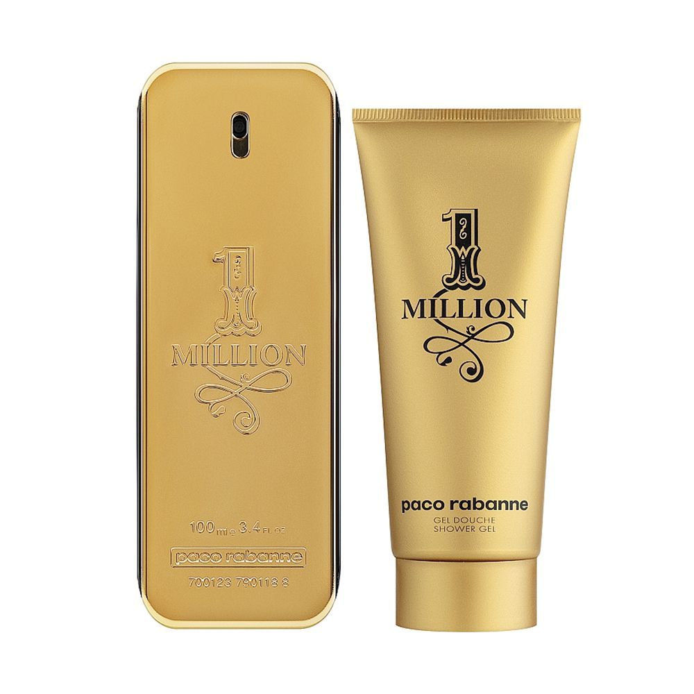 Paco Rabane 1 Million Set, For Women, Eau De Toilette 100ml + Shower Gel 100ml - Front View