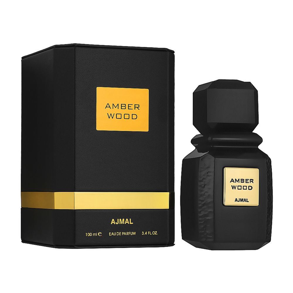 Ajmal Amber Wood Eau De Parfum, Fragrance For Men & Women, 100ml - Front View