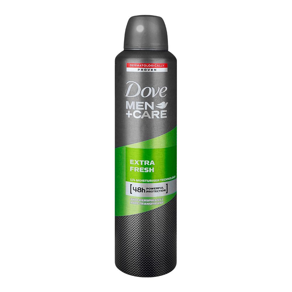 Dove Men+Care Extra Fresh Anti-Perspirant Deodorant Spray, For Men, 250ml - Front View