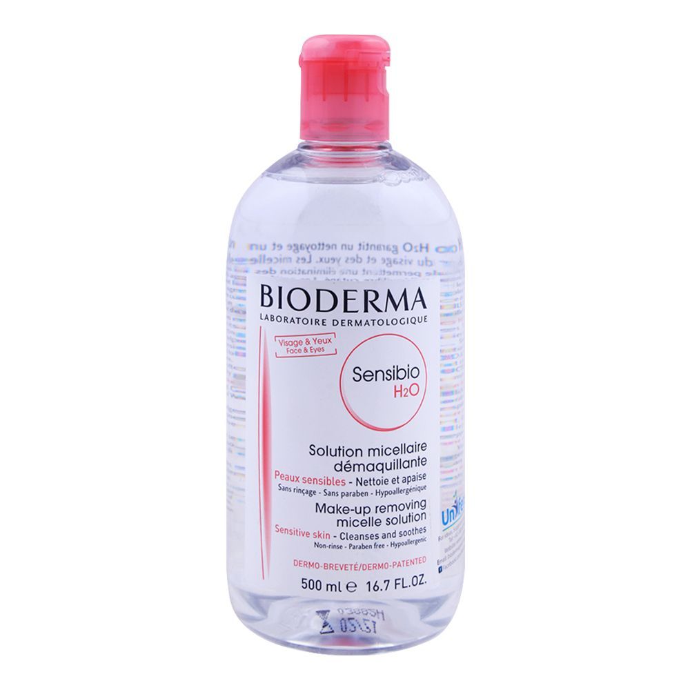 Bioderma Sensibio H2O Make-up Removing Micelle Solution 500ml - Front View