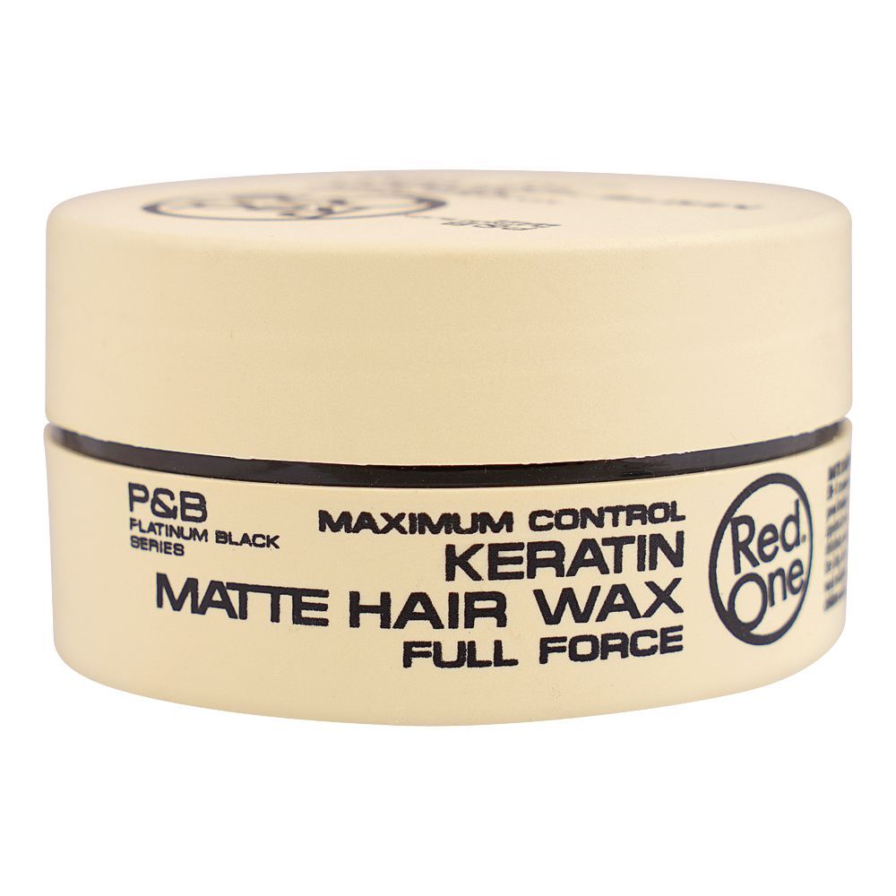 Red One Full Force Maximum Control Keratin Matte Hair Wax, 150ml - Front View