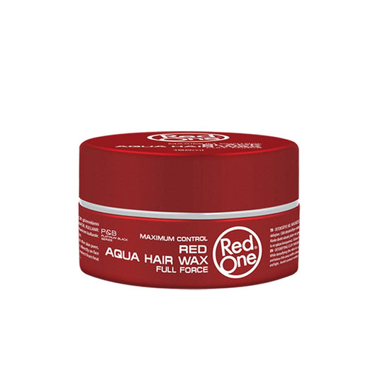 Red One Full Force Maximum Control Red Aqua Hair Wax, 150ml - Front View