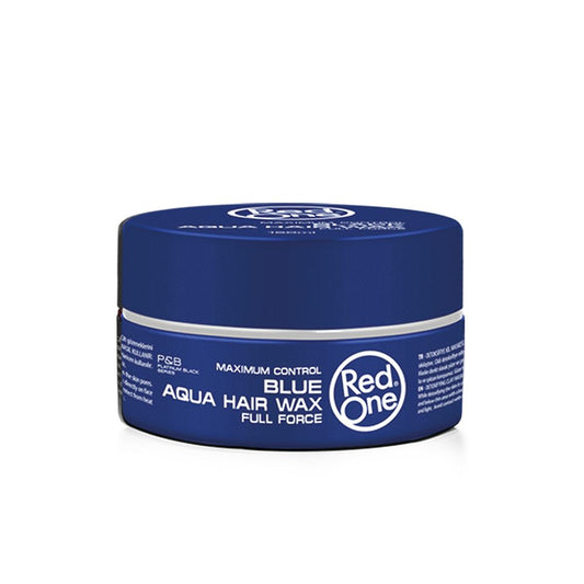 Red One Full Force Maximum Control Blue Aqua Hair Wax, 150ml - Front View