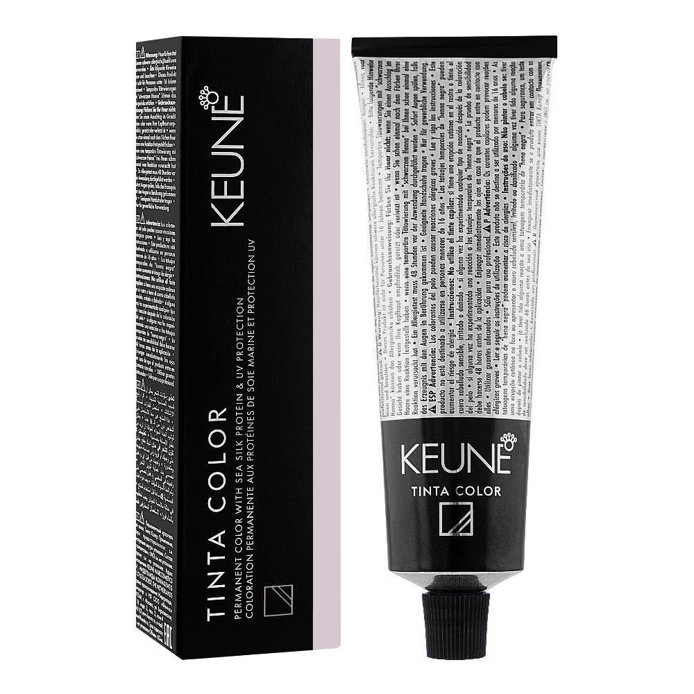 Keune Tinta Hair Color With Sea Silk Protein & UV Protection, 7.2 Medium Pearl Blonde, 60ml -  Front View