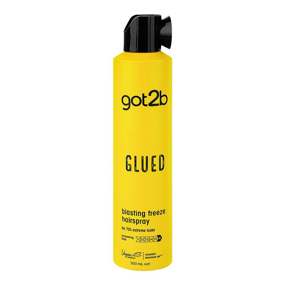 Schwarzkopf Got2b Glued Blasting Freeze Spray, Hair Spray, 300ml - Front View