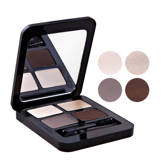 J. Note Total Look Brow Kit, 03 Brunettes - Front View