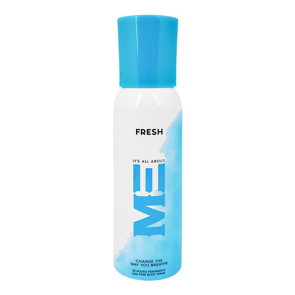 Me Fresh Gas Free Body Spray, 24 Hours Lasting, For Men, 120ml - Front View