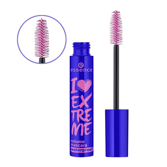 Essence I Love Extreme Volume Mascara, Waterproof, Black - Front View