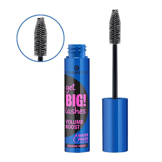 Essence Get Big Lashes Volume Boost Waterproof Mascara, Black - Front View