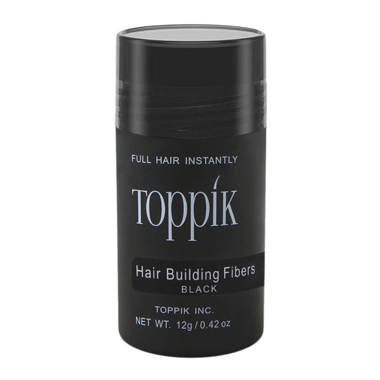 Toppik Hair Building Fibers, Black, 12g - Front View