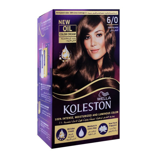 Wella Koleston Color Cream Kit, 6/0 Dark Blonde -  Front View