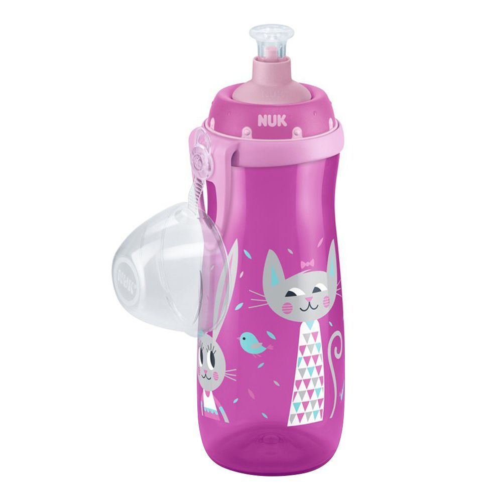 Nuk First Choice Sports Cup, Pink, 450ml, 10751085 - Front View