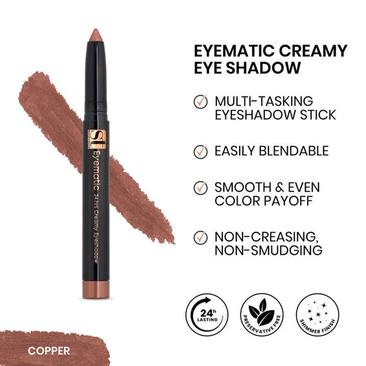 ST London Eyematic 24Hrs Creamy Eyeshadow, Copper - Front View