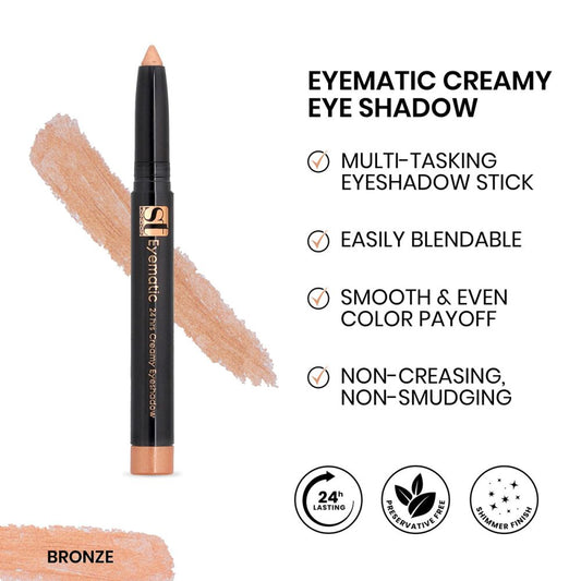 ST London Eyematic 24Hrs Creamy Eyeshadow, Bronze - Front View