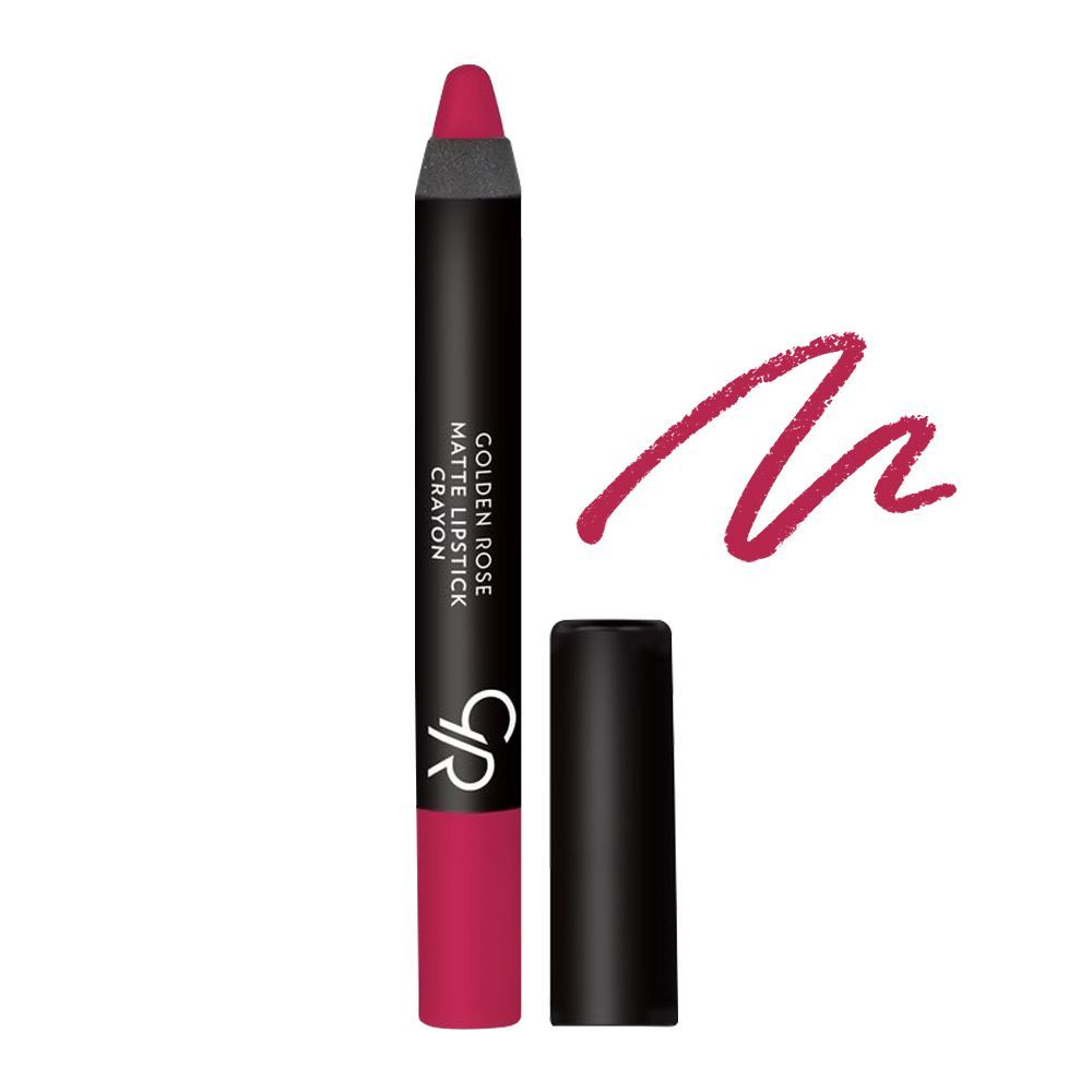 Golden Rose Matte Lipstick Crayon, 16 - Front View