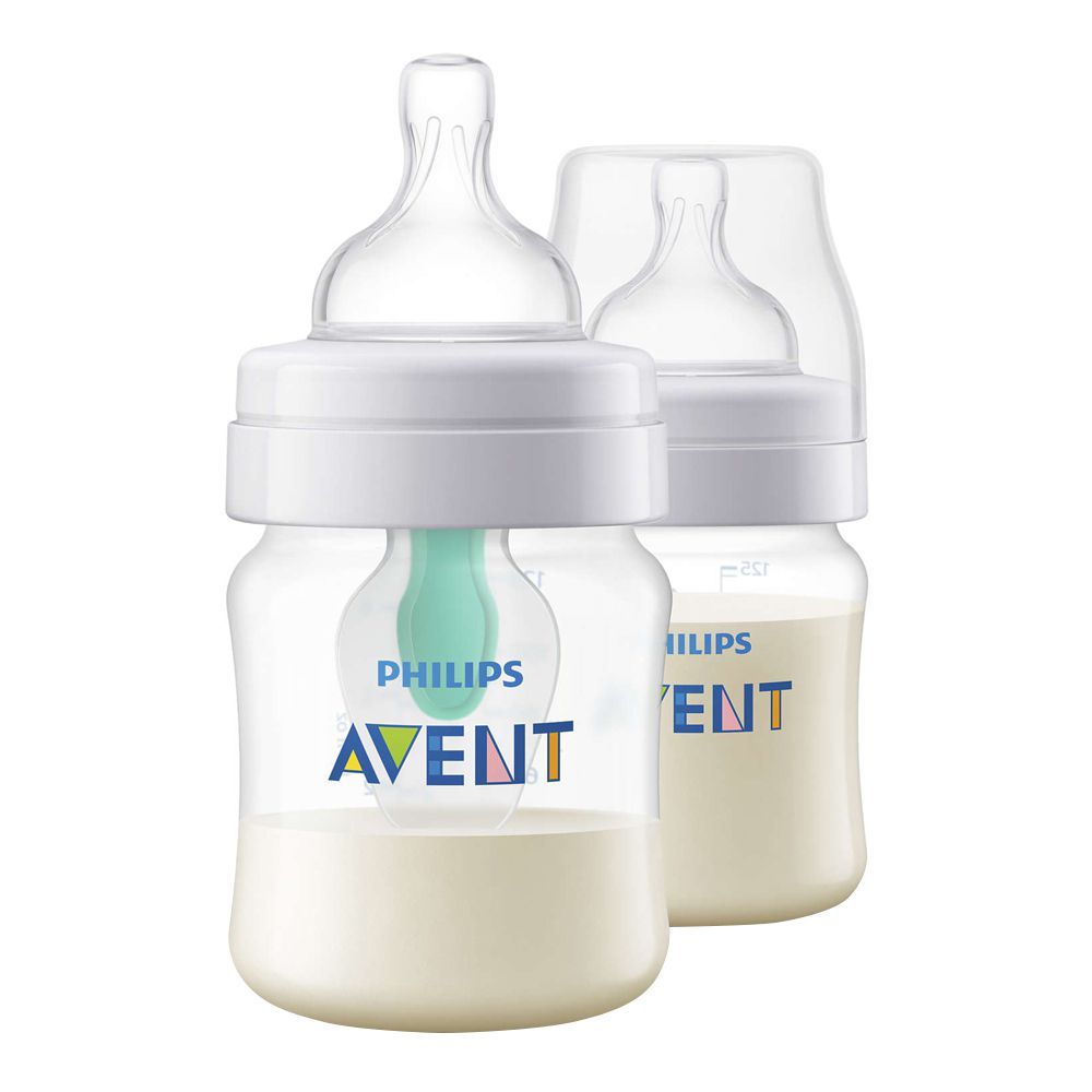 Avent Anti-Colic With AirFree Vent Feeding Bottle, 1m+, 260ml/9oz, SCF813/14 - Front View