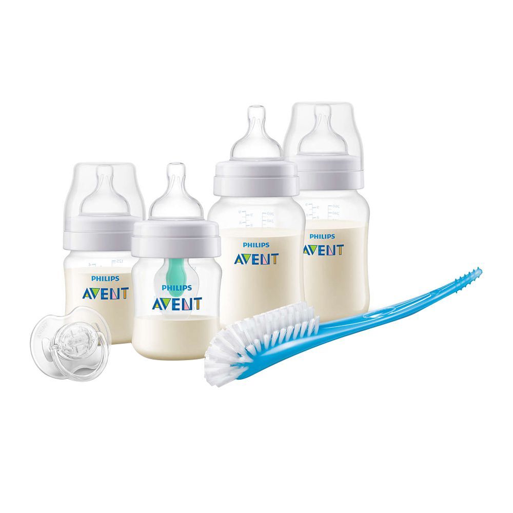 Avent Anti-Colic With AirFree Vent Newborn Starter Gift Set, 0m+, SCD807/00 - Front View