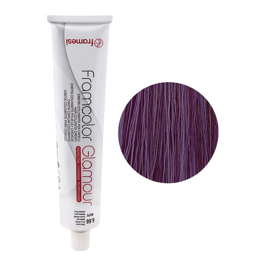 Framesi Framcolor Glamour Hair Coloring Cream, 6.66 Pure Violet -  Front View