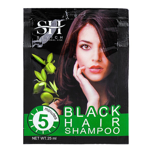 Sevich Hair Color Shampoo, Black, 25ml -  Front View