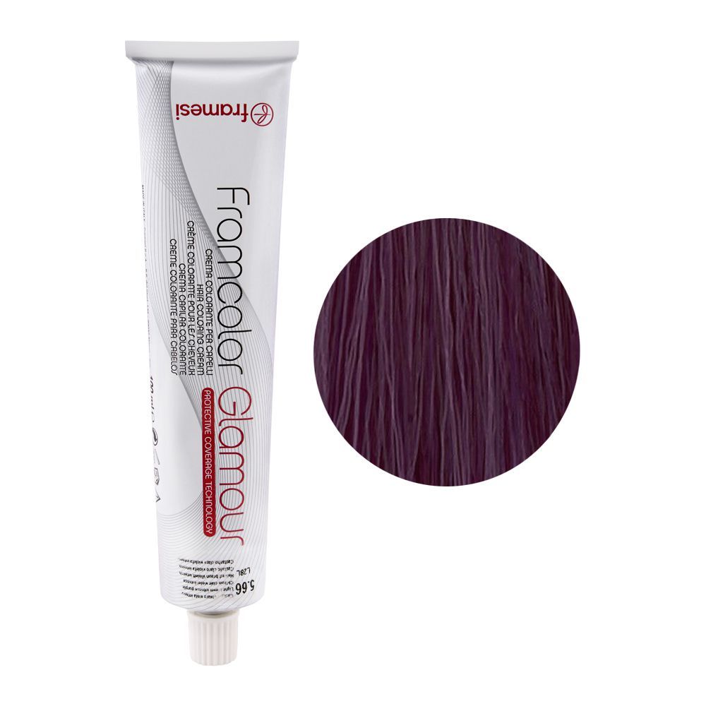 Framesi Framcolor Glamour Hair Coloring Cream, 5.66 Light Brown Intense Purple -  Front View