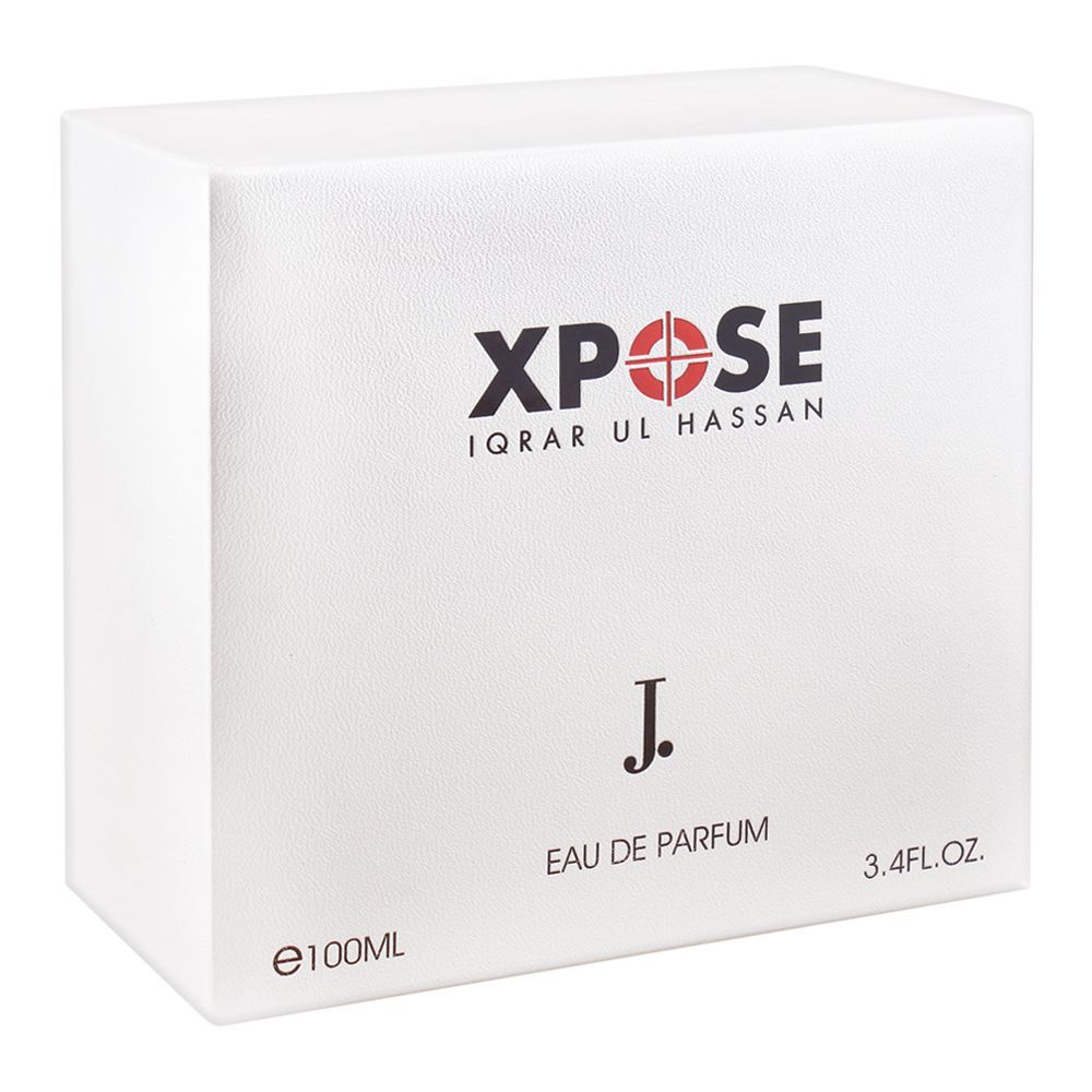 Junaid Jamshed J. Xpose Iqrar Ul Hassan Eau De Parfum, Fragrance For Men, 100ml - Front View