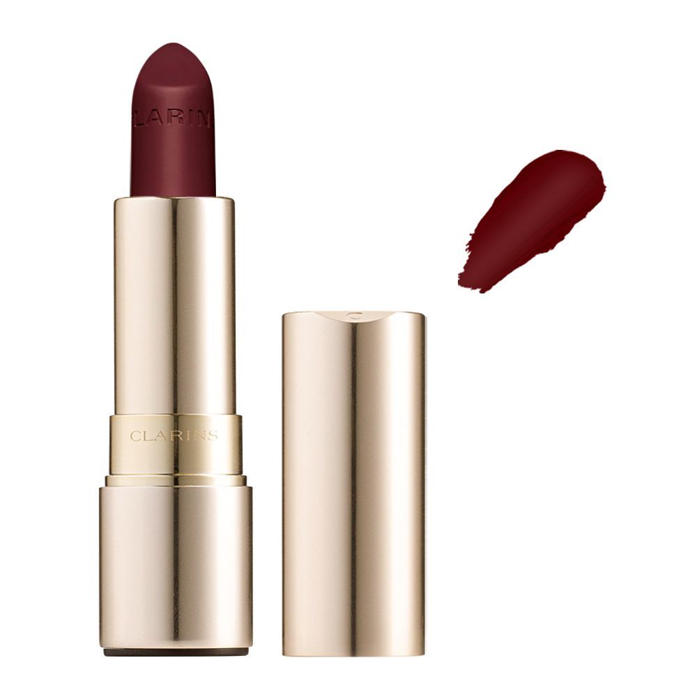 Clarins Paris Joli Rouge Velvet Matte & Moisturizing Long-Wearing Lipstick, 738V Royal Plum - Front View