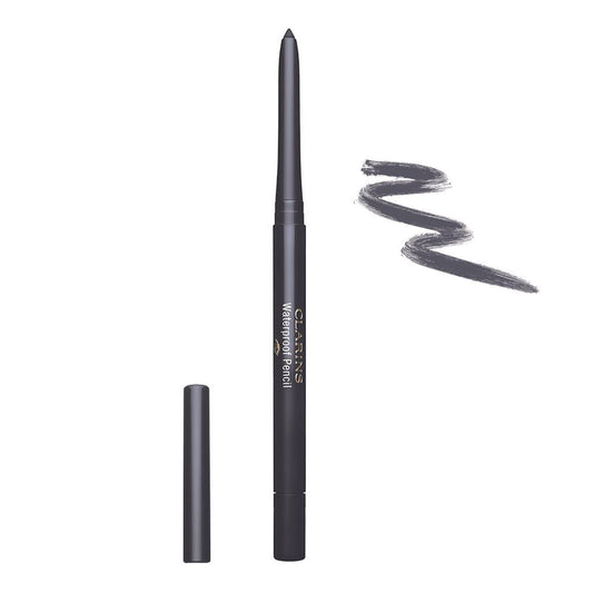 Clarins Paris Waterproof Pencil Eyeliner, Long-Lasting, 06 Smoked Wood -  Front View