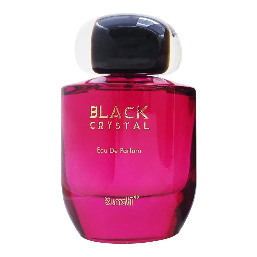 Surrati Black Crystal Eau De Parfum, Fragrance For Men & Women, 100ml - Front View