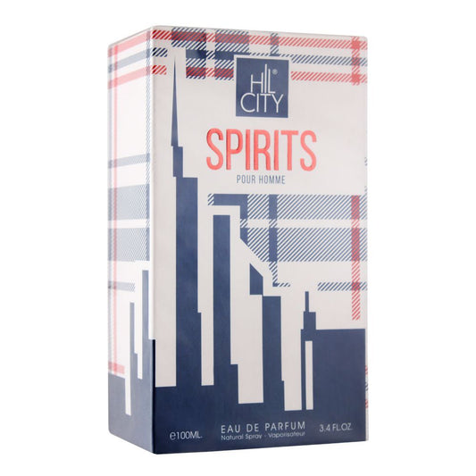 Hil City Spirits Pour Homme Eau De Parfum, Fragrance For Men, 100ml - Front View