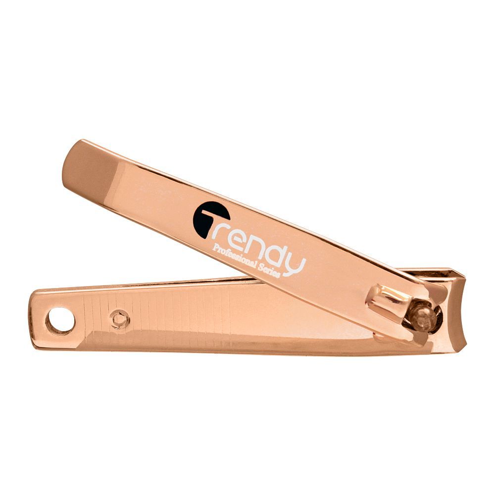 Trendy Nail Clippers, Golden, TD-107 - Front View