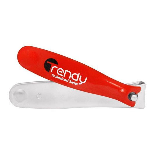 Trendy Nail Clippers, Red, TD-113 - Front View