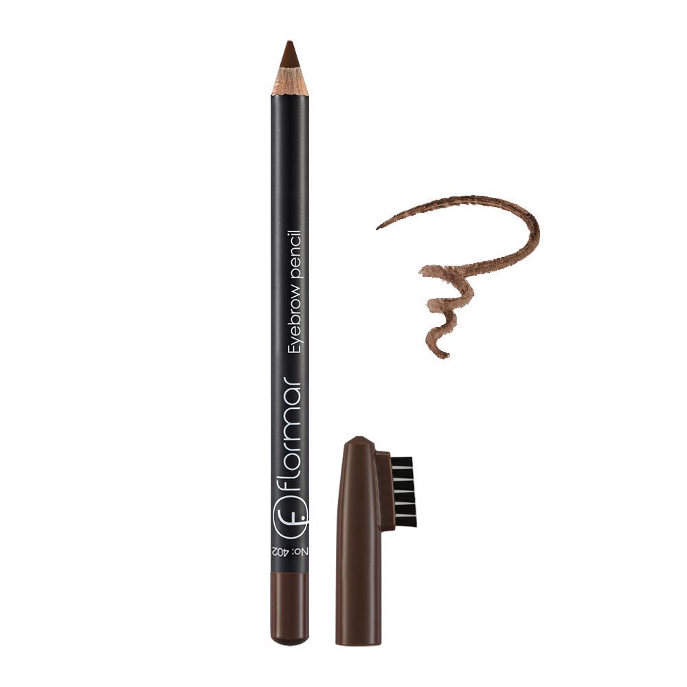 Flormar Eye Brow Pencil, 402 Brown - Front View